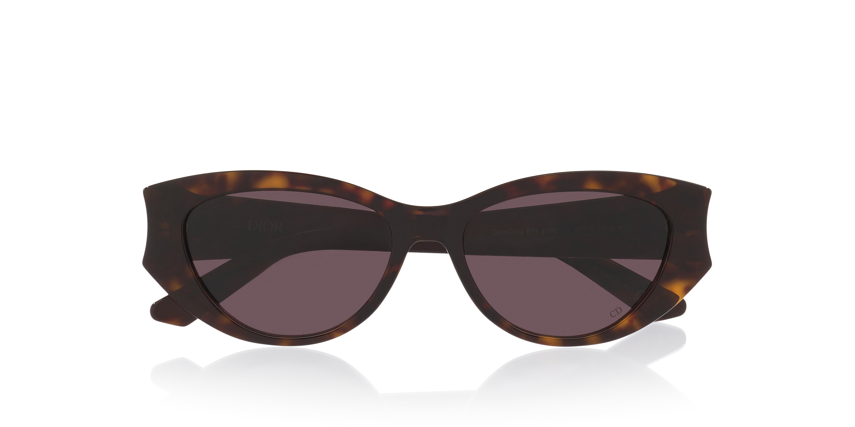 Havana Butterfly Sunglasses with Brown Lenses