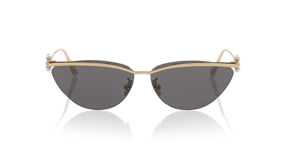 Gold Butterfly Sunglasses with Grey Lenses