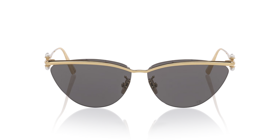 Gold Butterfly Sunglasses with Grey Lenses