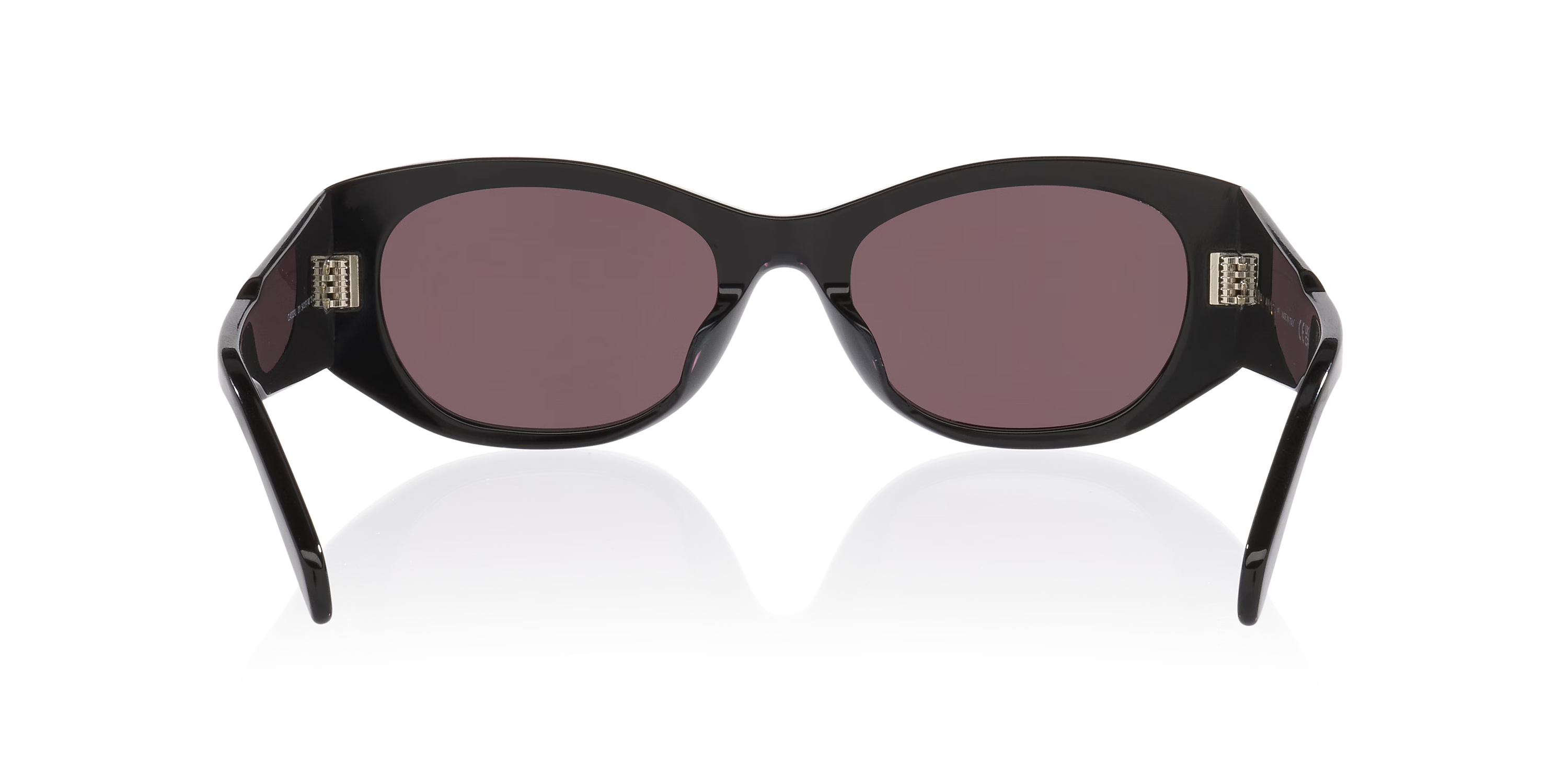 Black Butterfly Sunglasses with Purple Lenses
