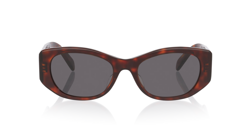 Schmetterlings-Sonnenbrille Havana mit grauen Gläsern