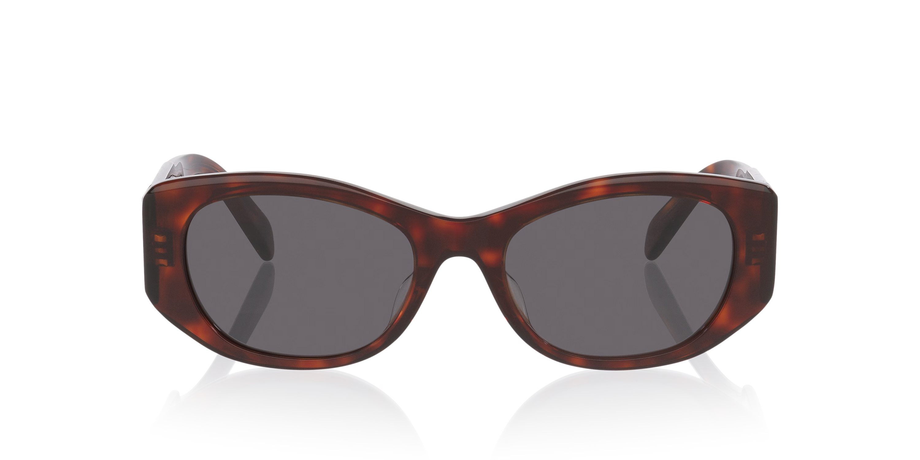 Havana Butterfly Sunglasses with Grey Lenses