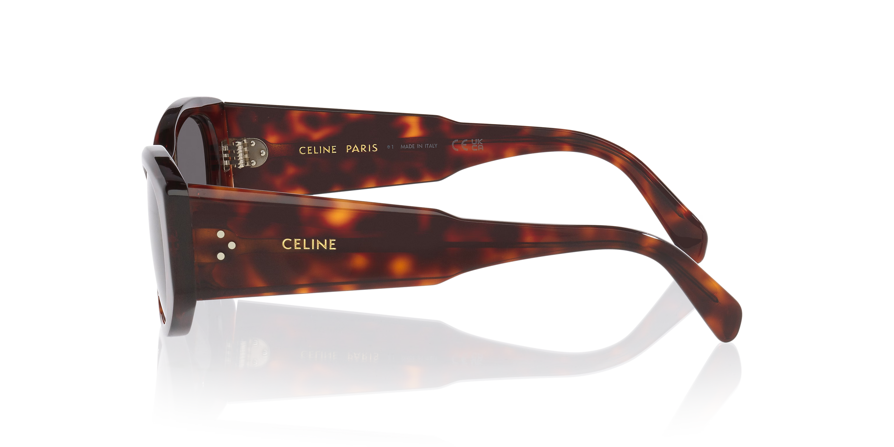 Havana Butterfly Sunglasses with Grey Lenses