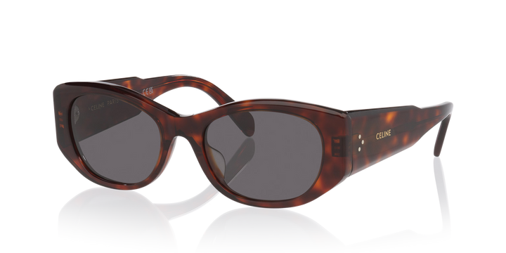 Schmetterlings-Sonnenbrille Havana mit grauen Gläsern