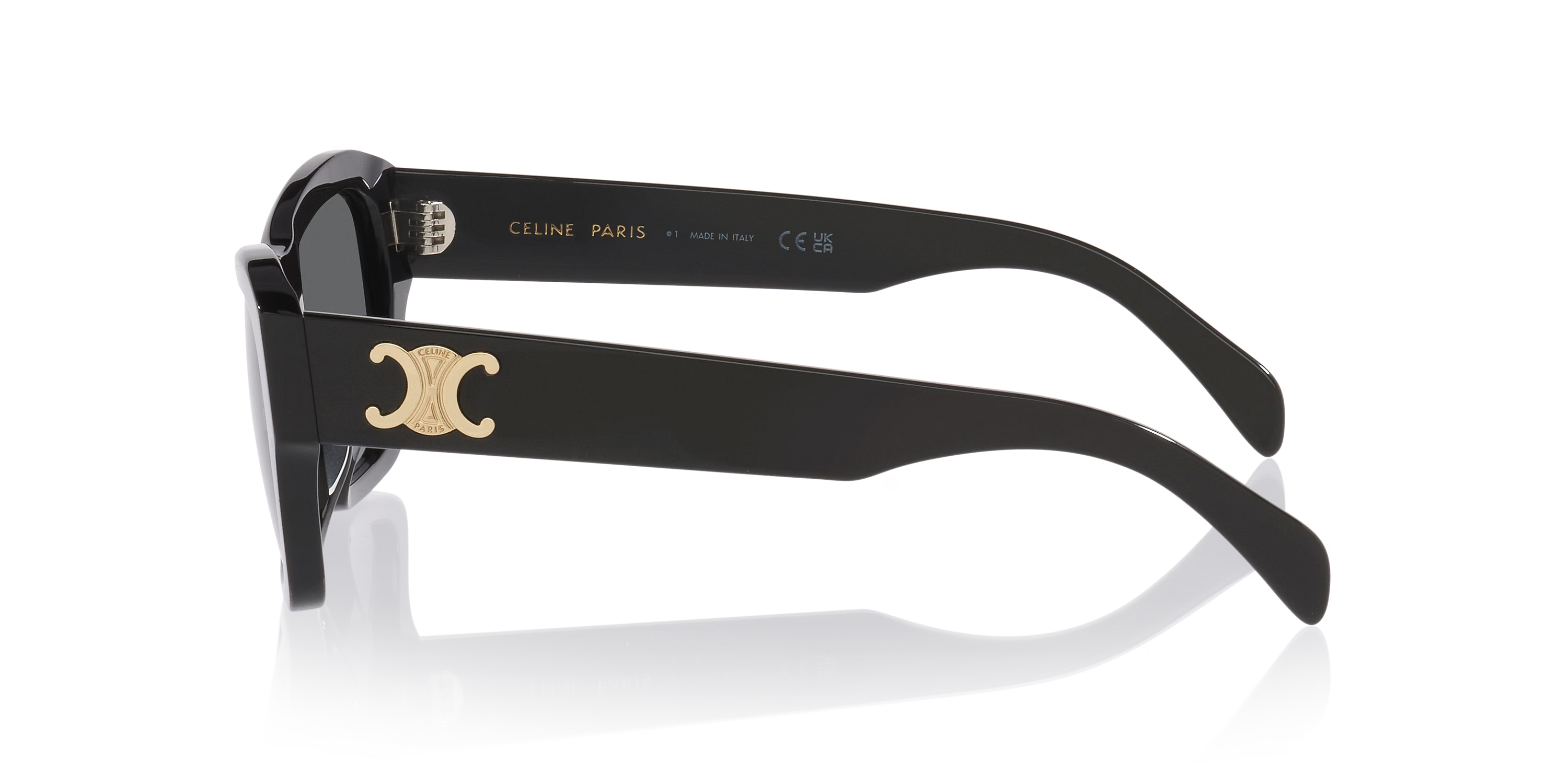 Black Butterfly Sunglasses with Grey Lenses