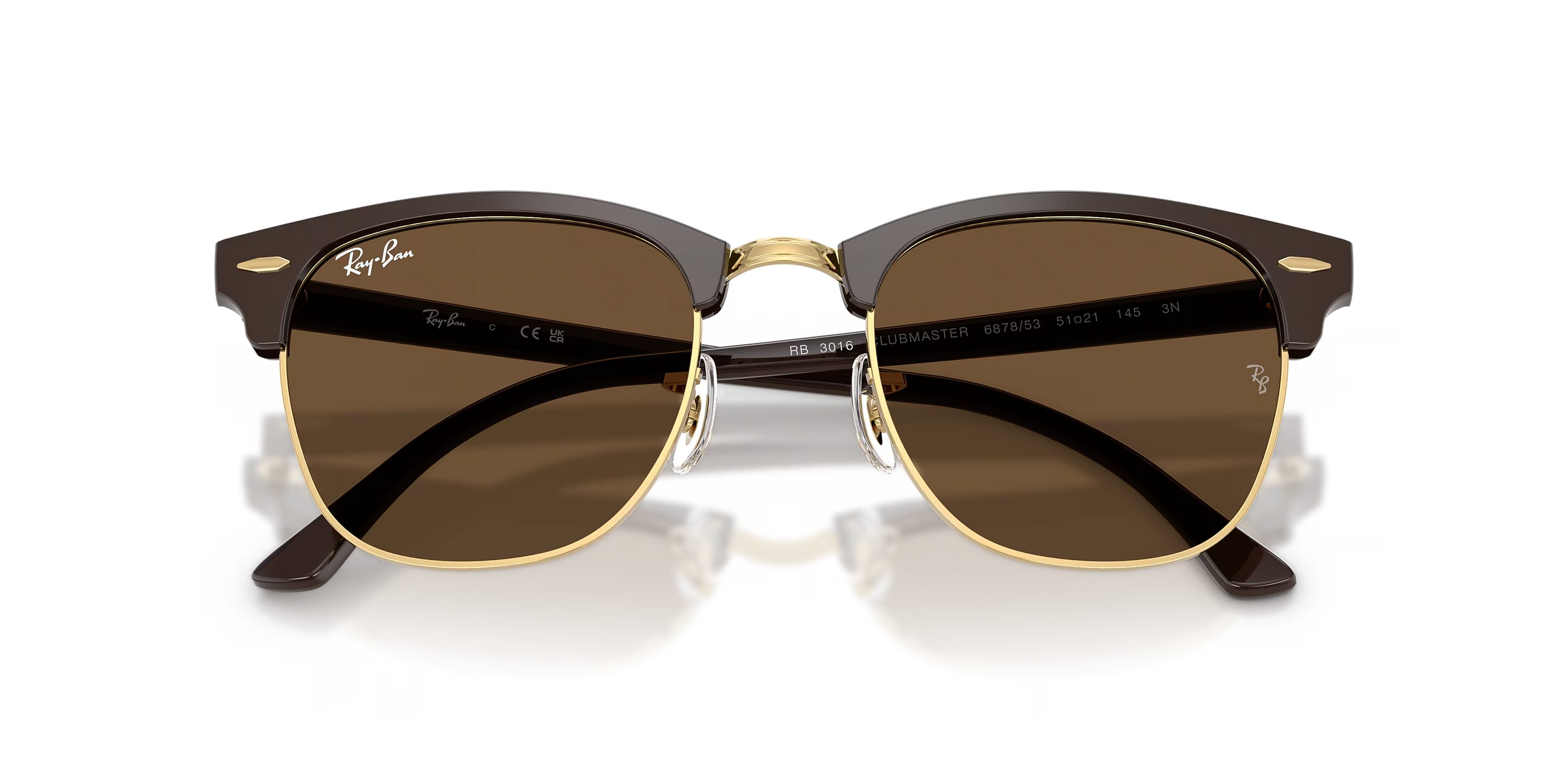 Ray-Ban Clubmaster Sunglasses RB3016 687853 51