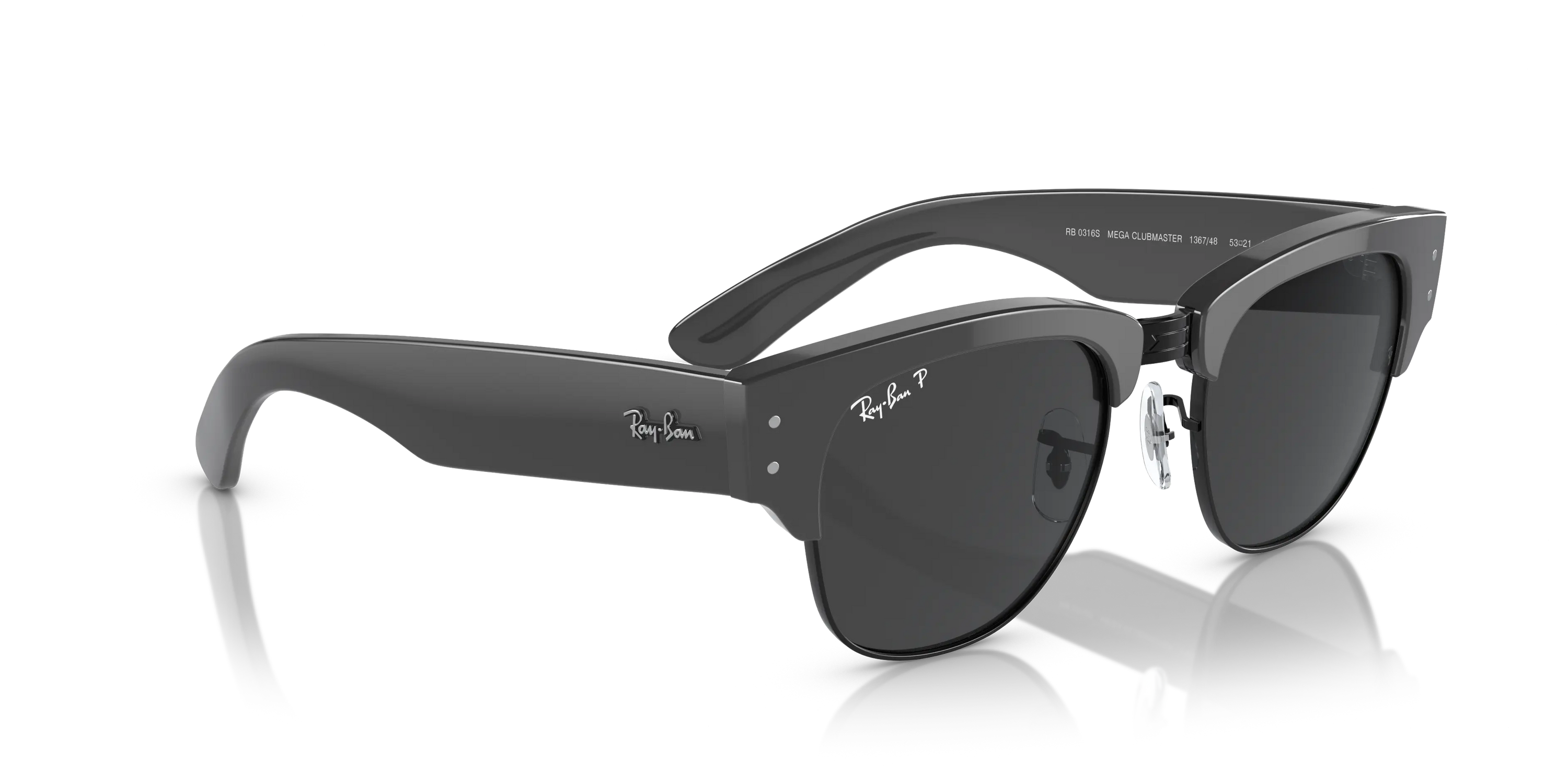 Occhiali Da Sole Ray-Ban MEGA CLUBMASTER RB0316S 136748 50