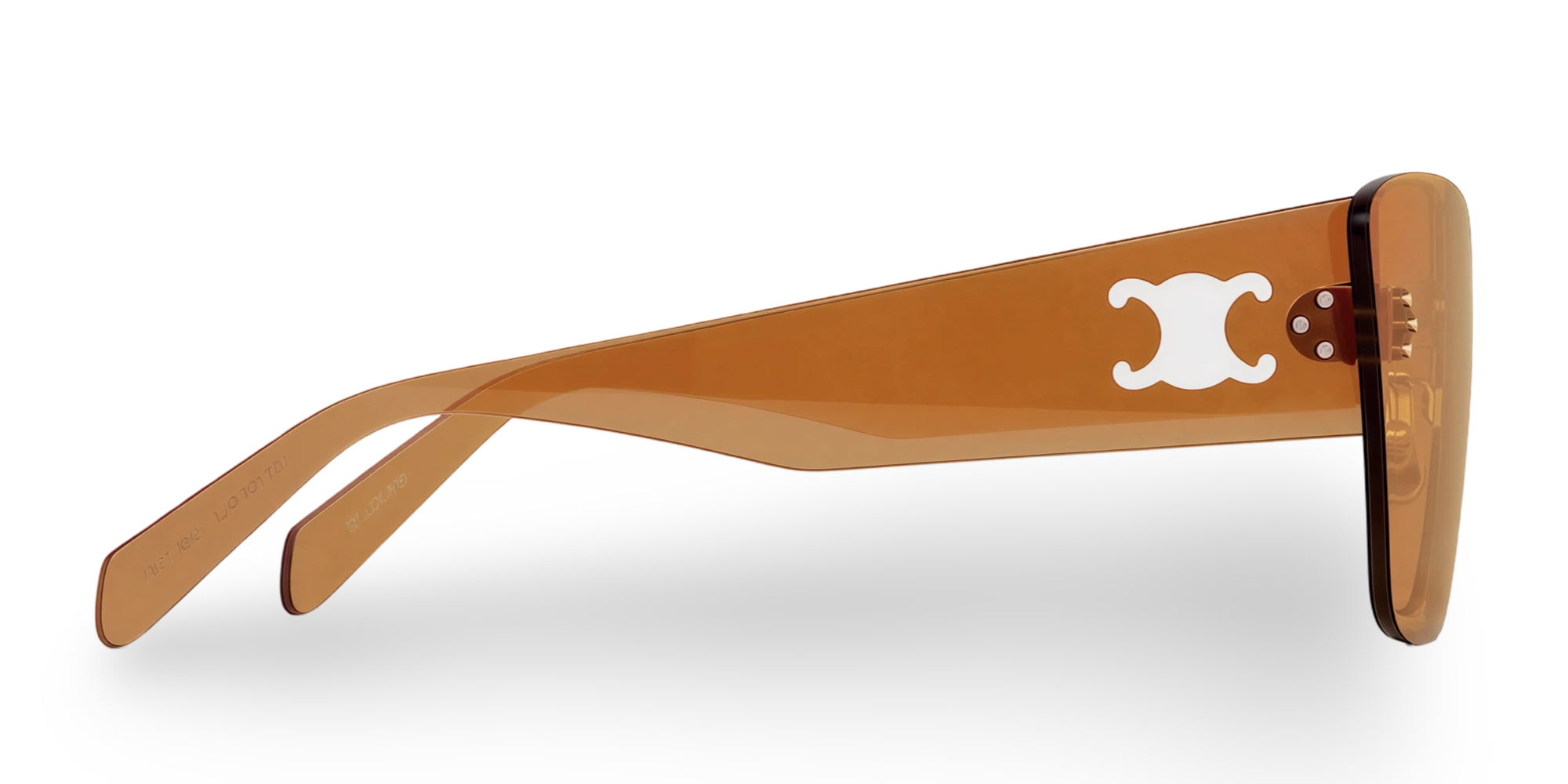 Orangefarbene Masken-Sonnenbrille