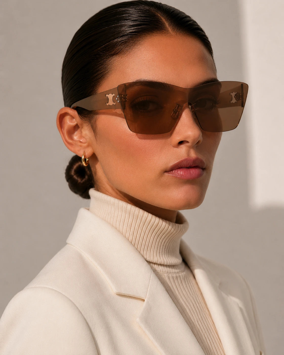 Brown Mask Sunglasses