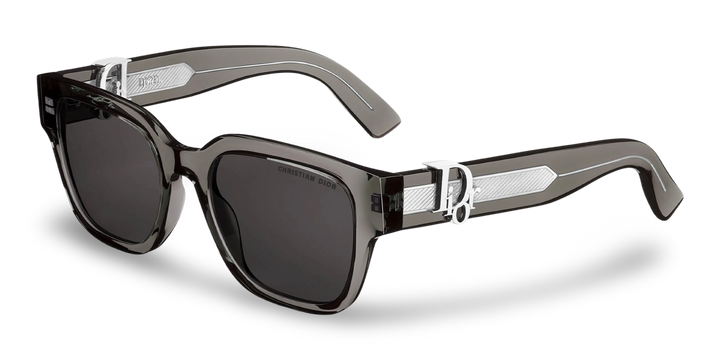 Transparent Black Square Sunglasses