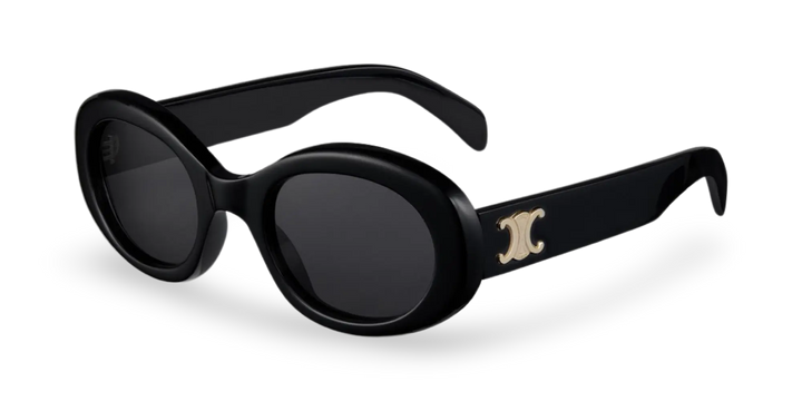 Black Oval Sunglasses