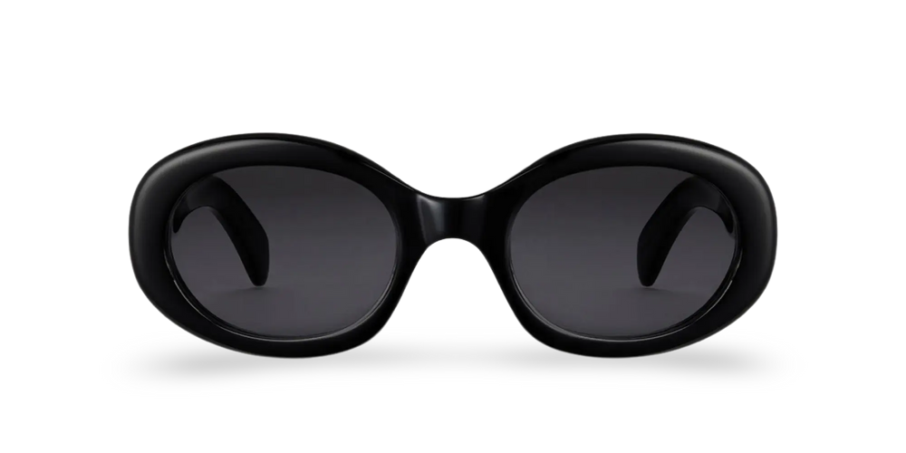 Black Oval Sunglasses