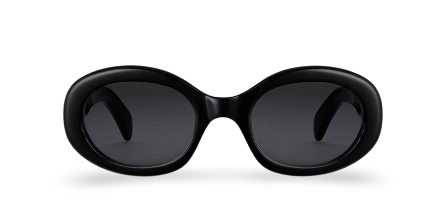 Black Oval Sunglasses