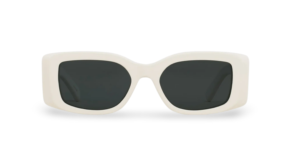 White Rectangular Sunglasses
