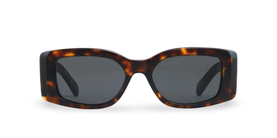 Brown Rectangular Tortoiseshell Sunglasses