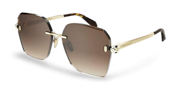 Gold Geometric Sunglasses