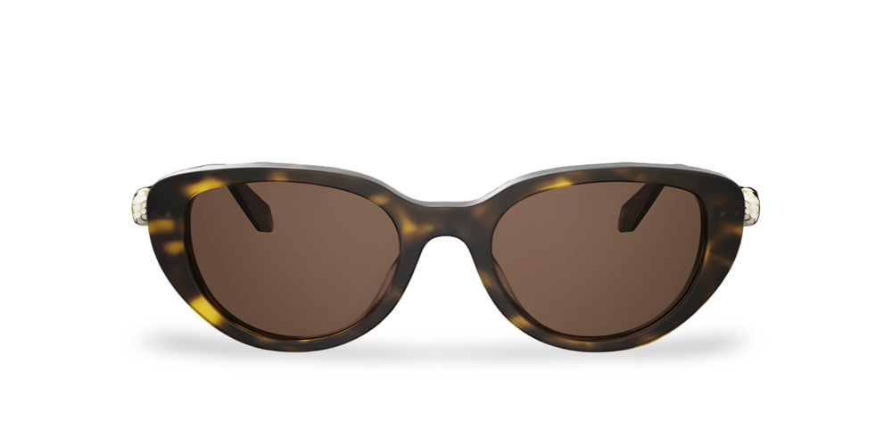 Braune Schildpatt-Schmetterlings-Sonnenbrille