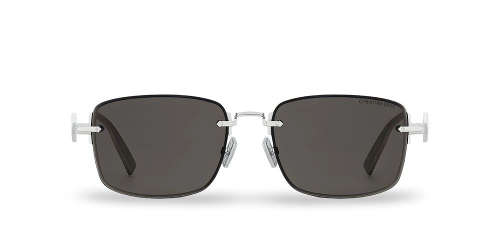 Graue rechteckige Sonnenbrille