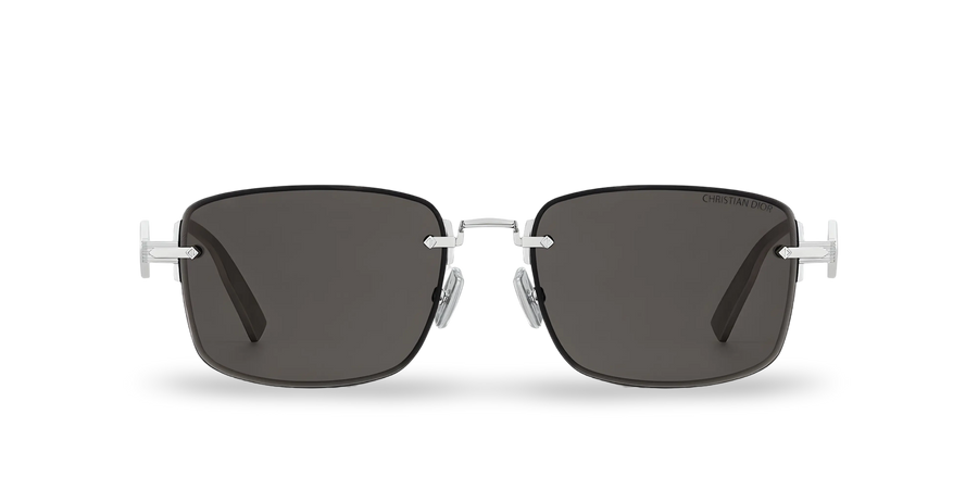 Graue rechteckige Sonnenbrille