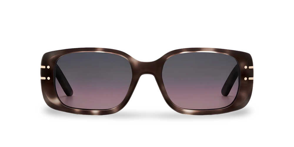 Havana Gray Rectangular Sunglasses