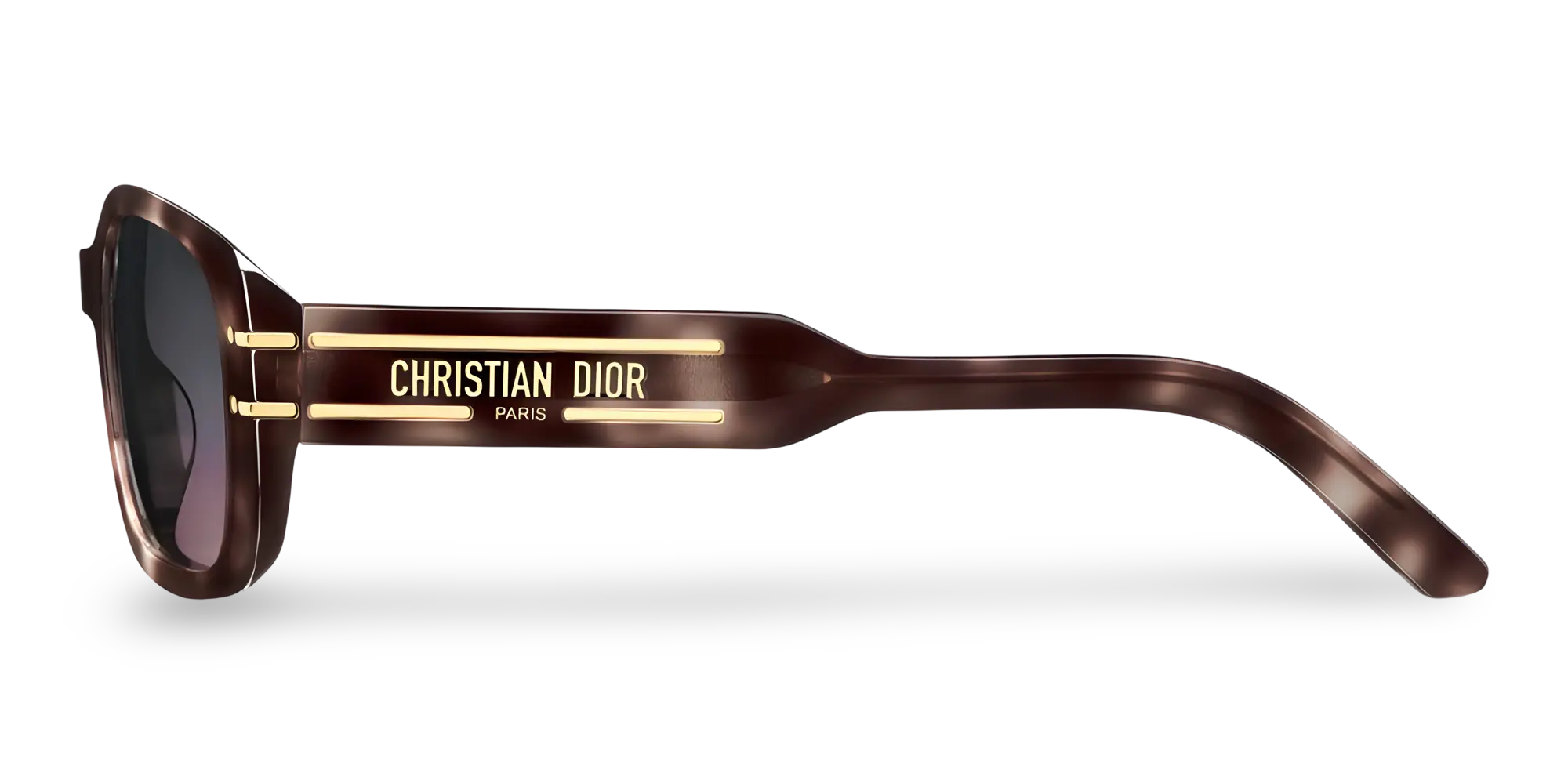 Occhiali Da Sole Rettangolari Havana Grigio