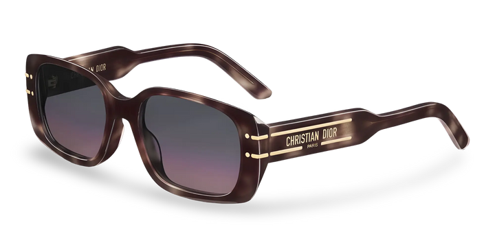 Havana Gray Rectangular Sunglasses