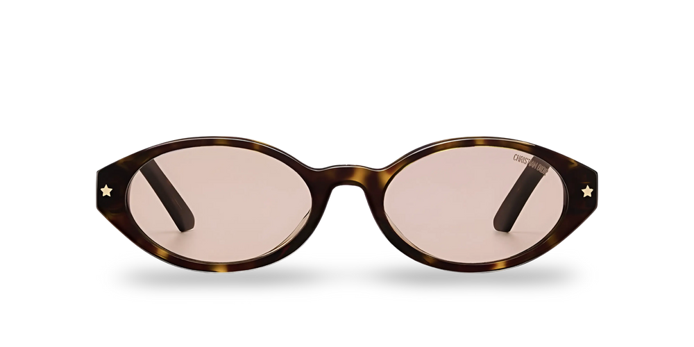 Brown Oval Tortoiseshell Sunglasses