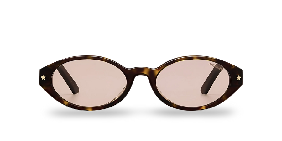 Brown Oval Tortoiseshell Sunglasses