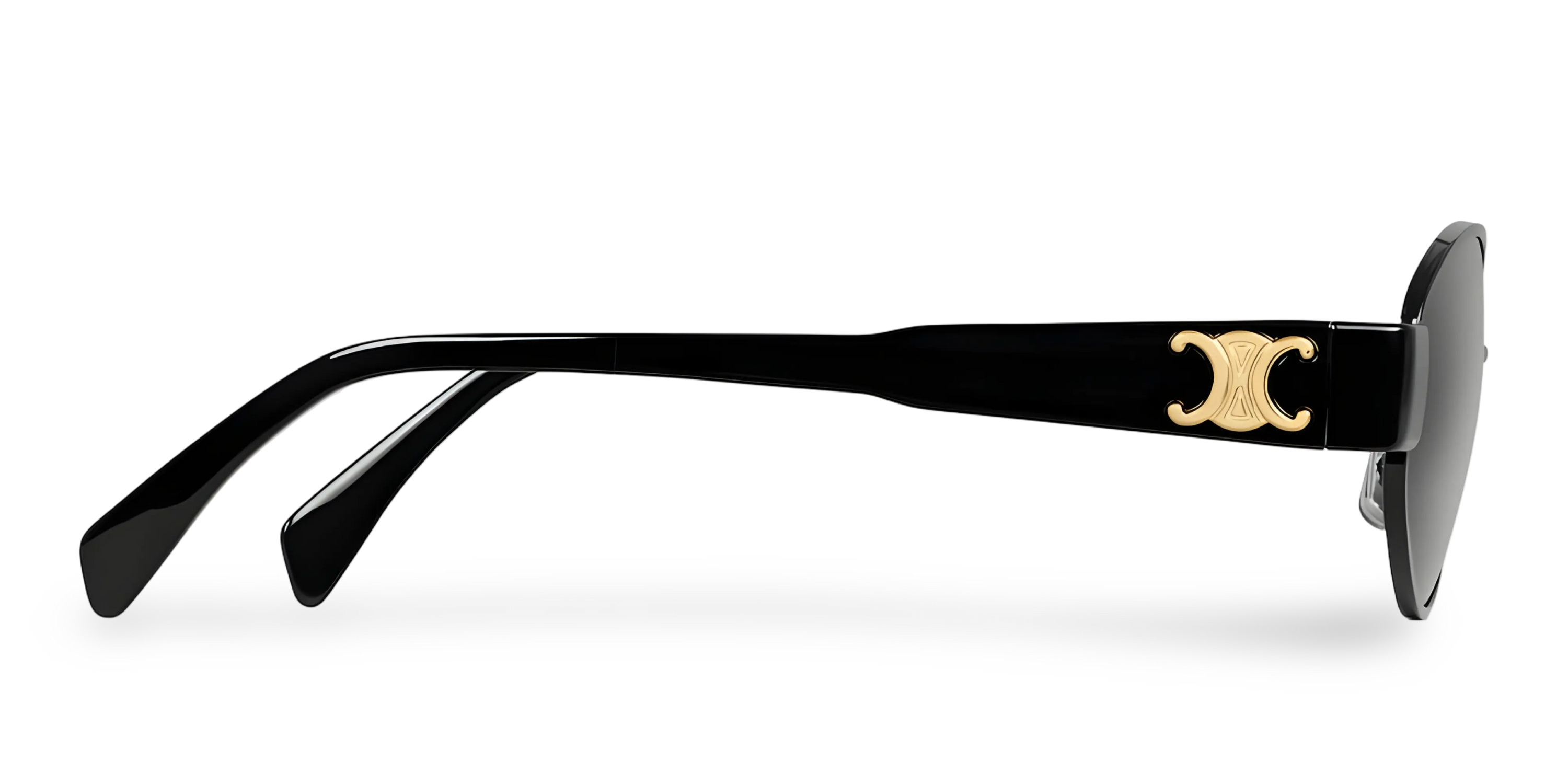 Occhiali Da Sole Ovali Neri