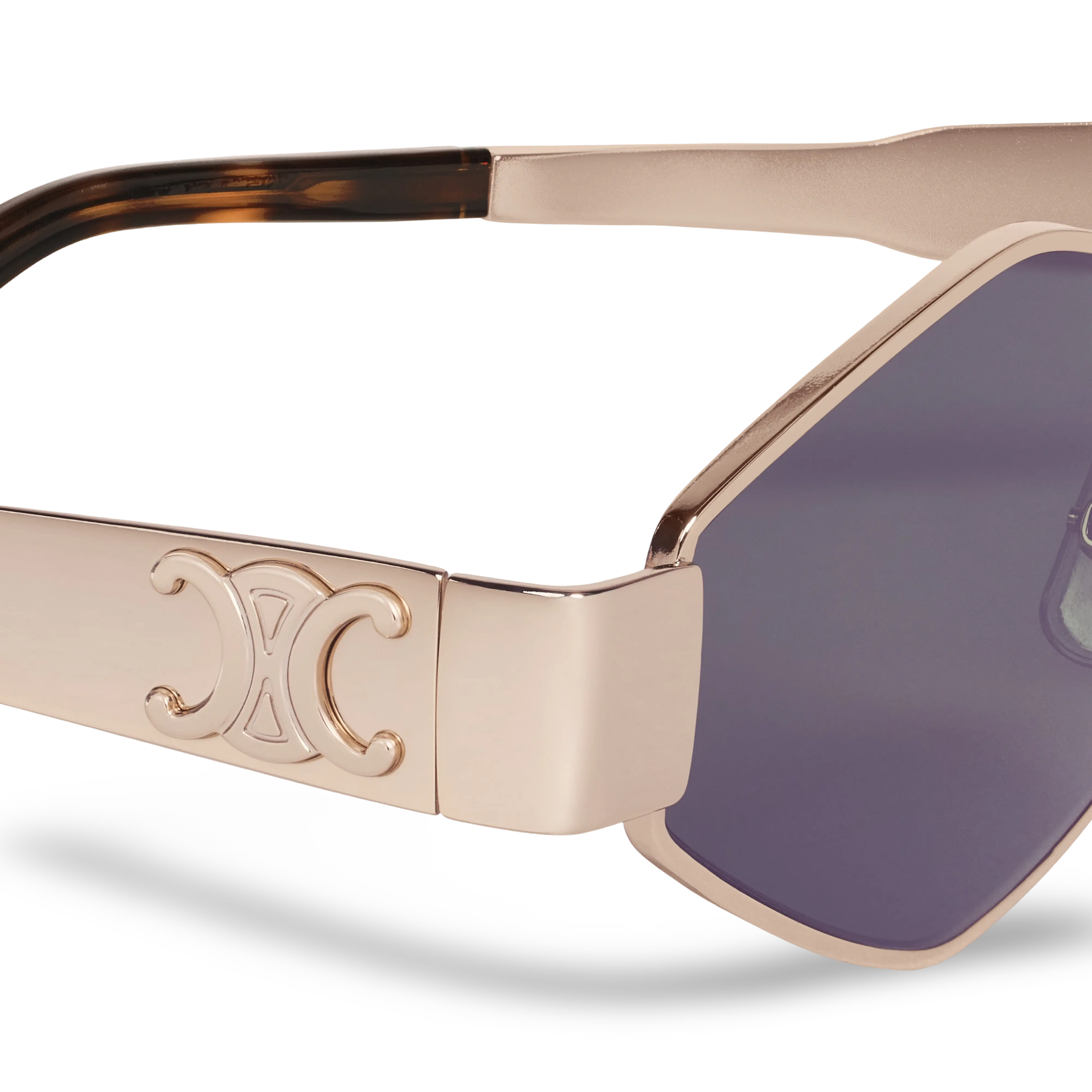 Occhiali Da Sole a Rombo Oro Rosa