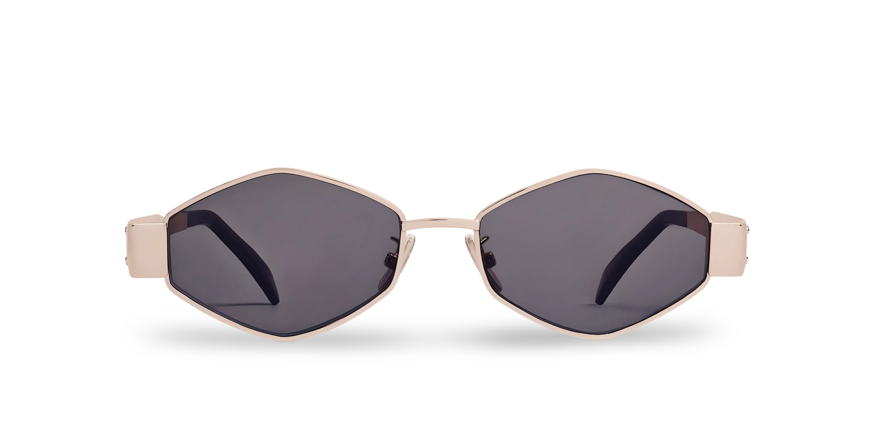 Occhiali Da Sole a Rombo Oro Rosa