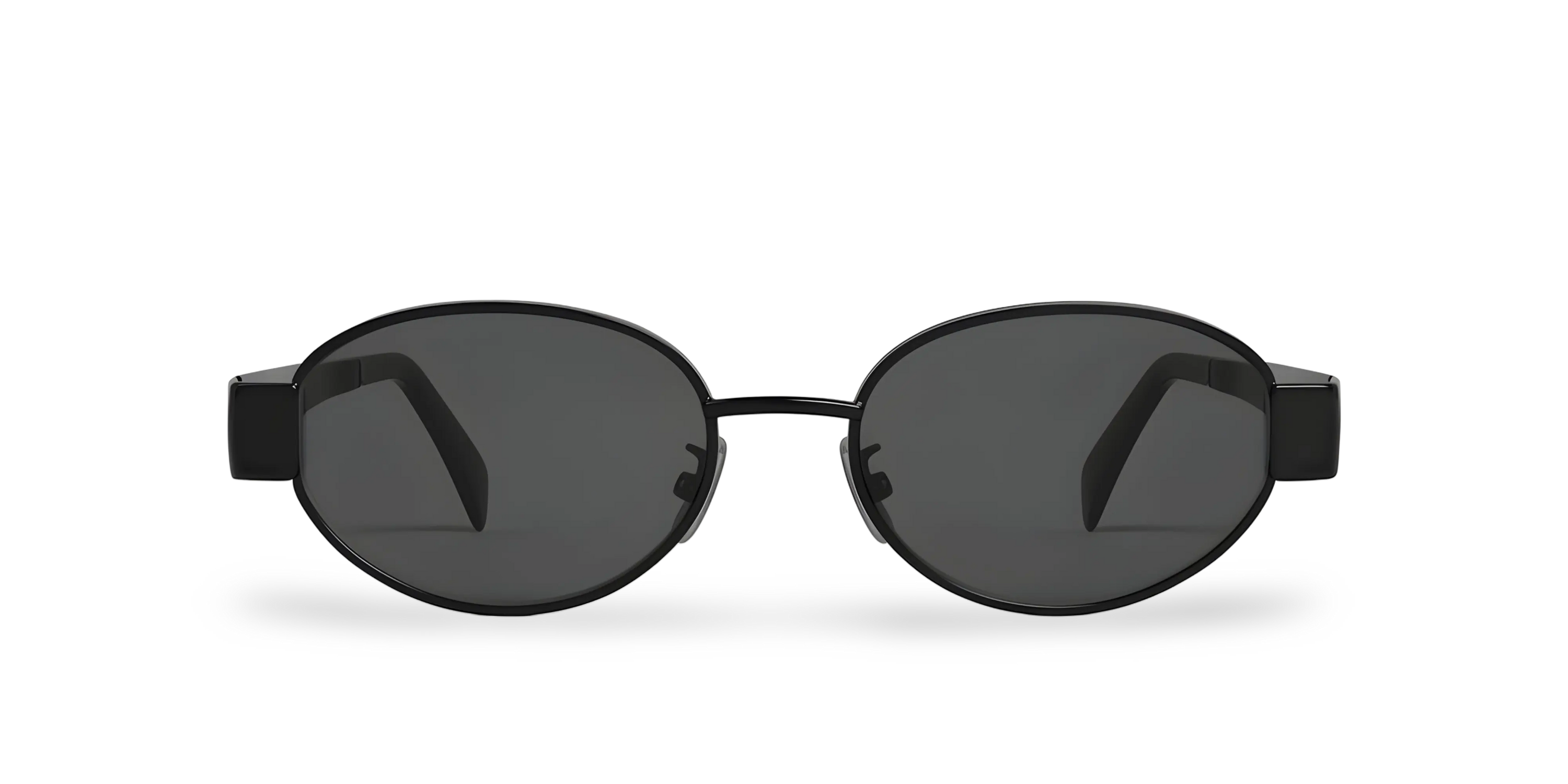 Occhiali Da Sole Ovali Neri