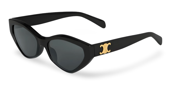 Black Butterfly Sunglasses with Grey Lenses
