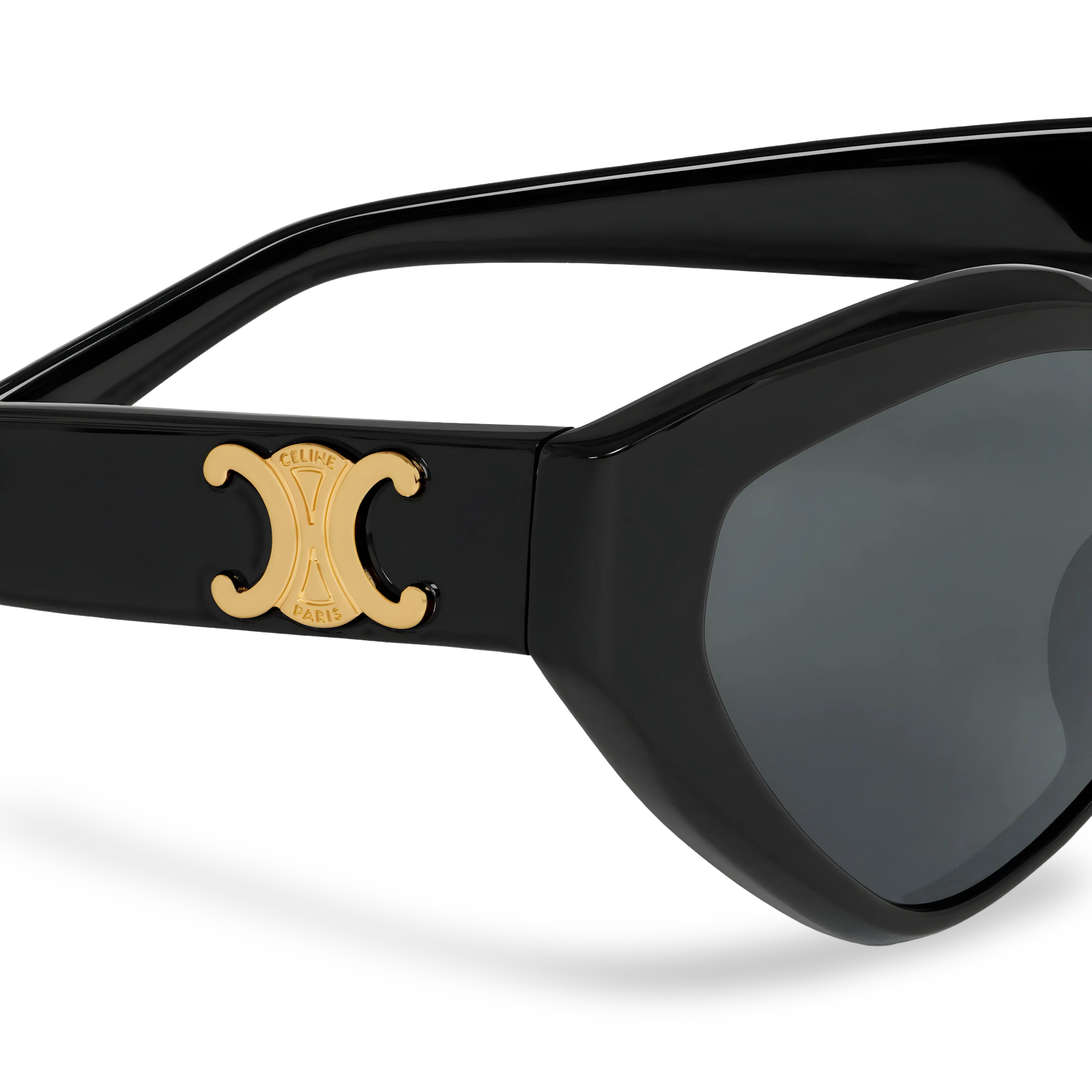 Black Butterfly Sunglasses with Grey Lenses