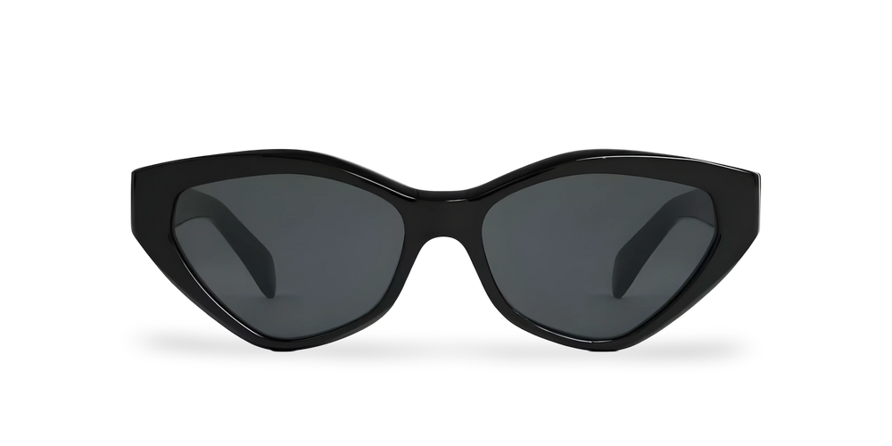 Black Butterfly Sunglasses with Grey Lenses