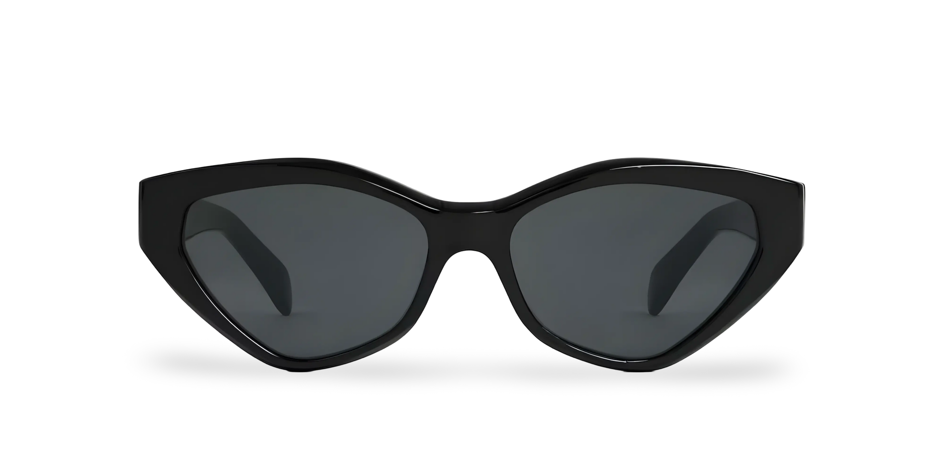 Black Butterfly Sunglasses with Grey Lenses