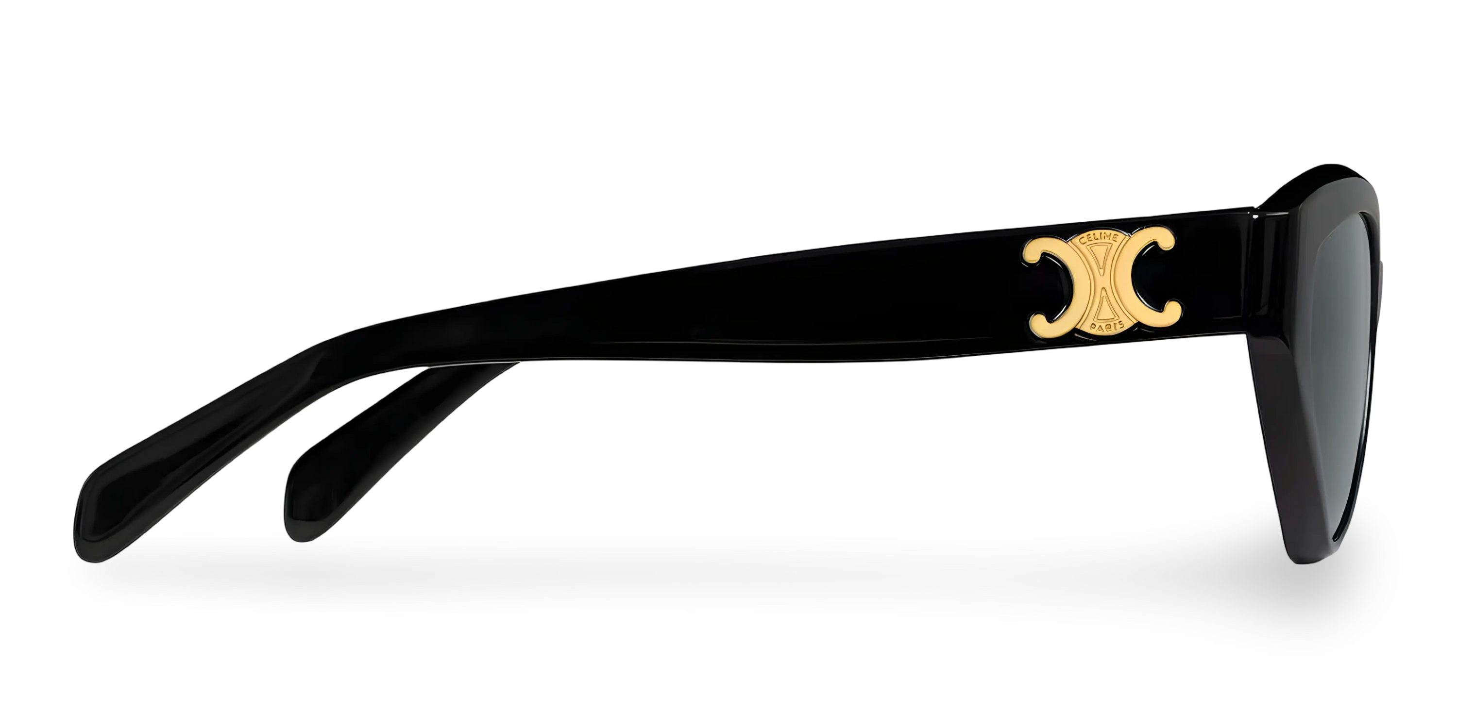 Black Butterfly Sunglasses with Grey Lenses
