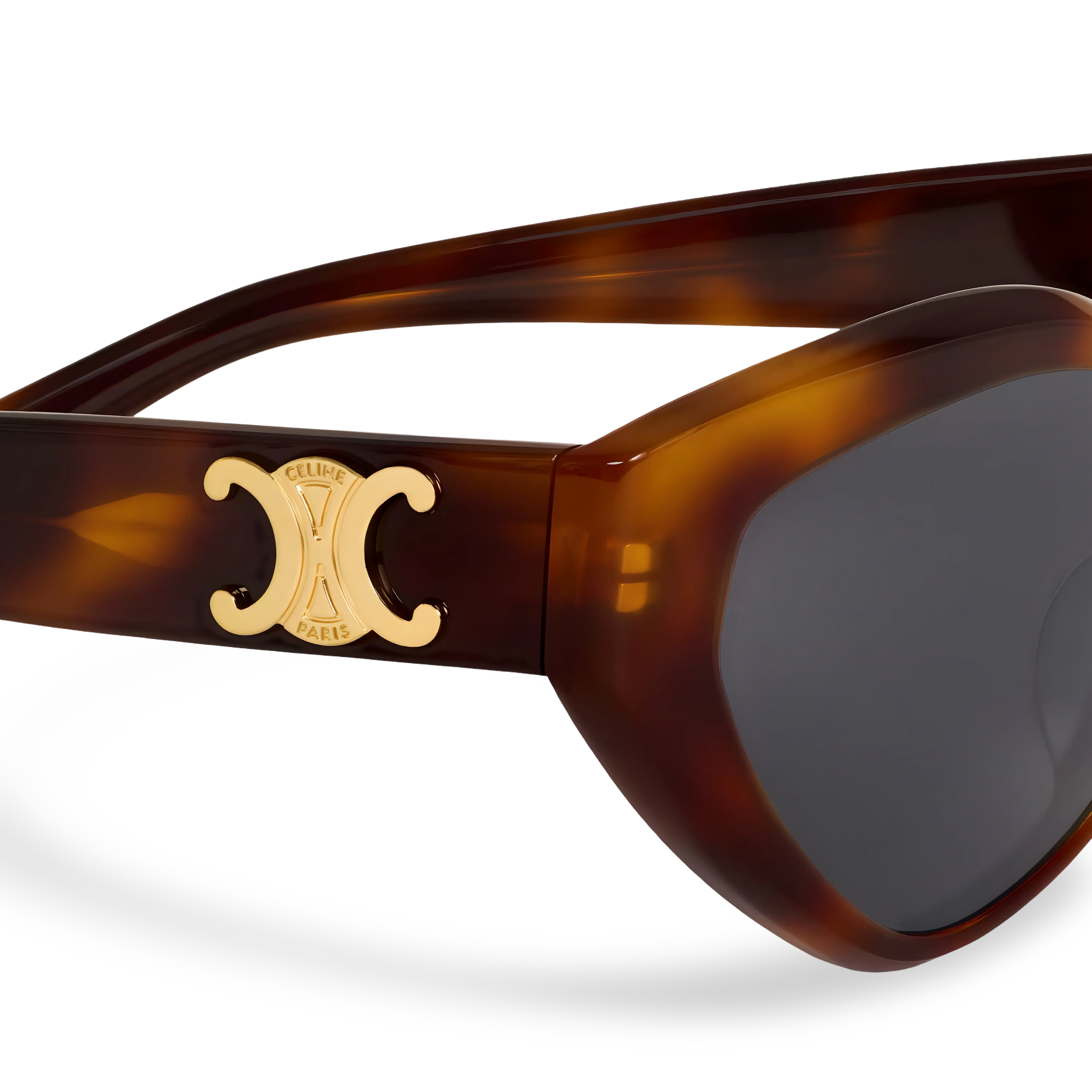 Havana Butterfly Sunglasses with Grey Lenses