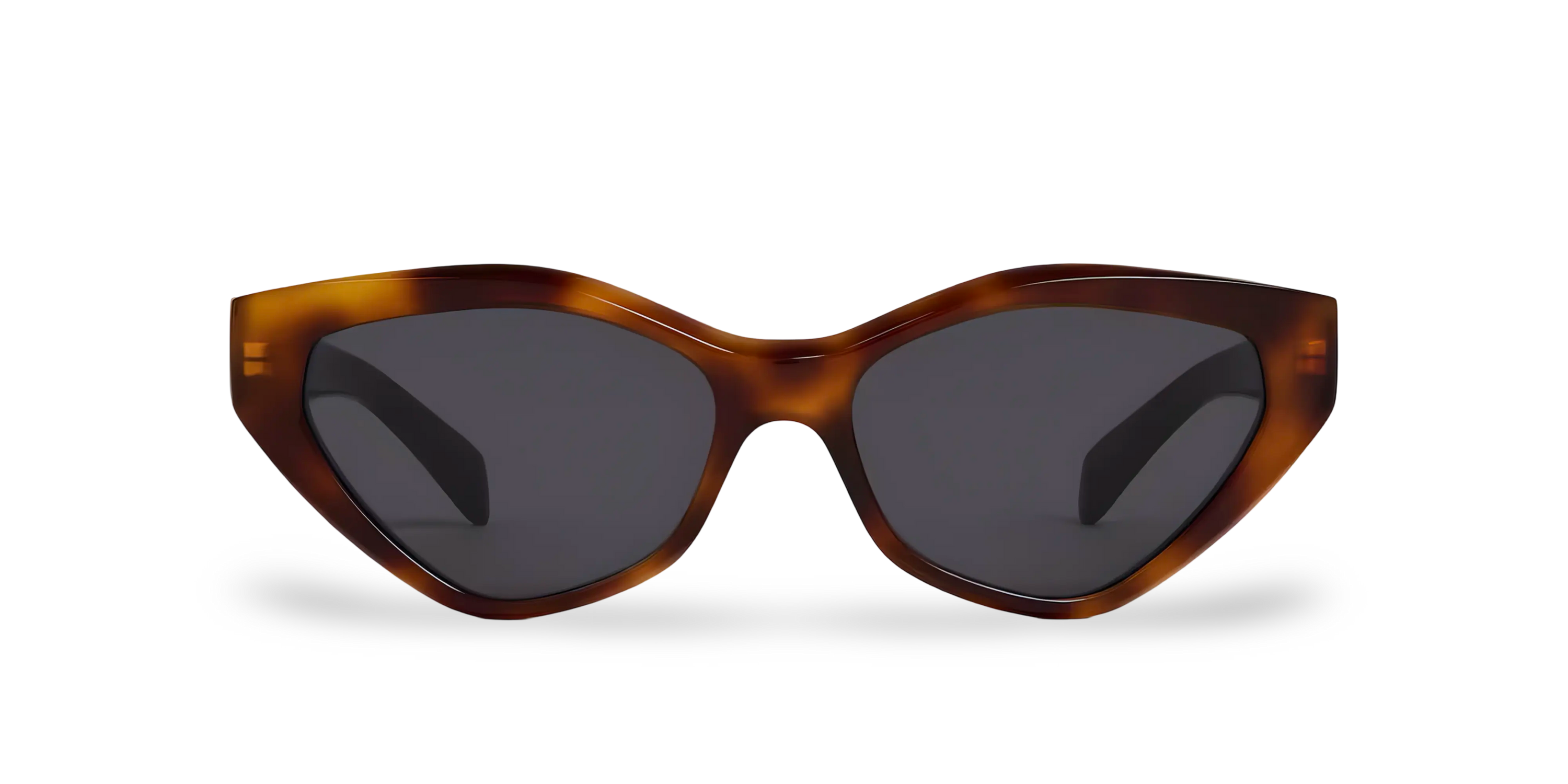 Havana Butterfly Sunglasses with Grey Lenses