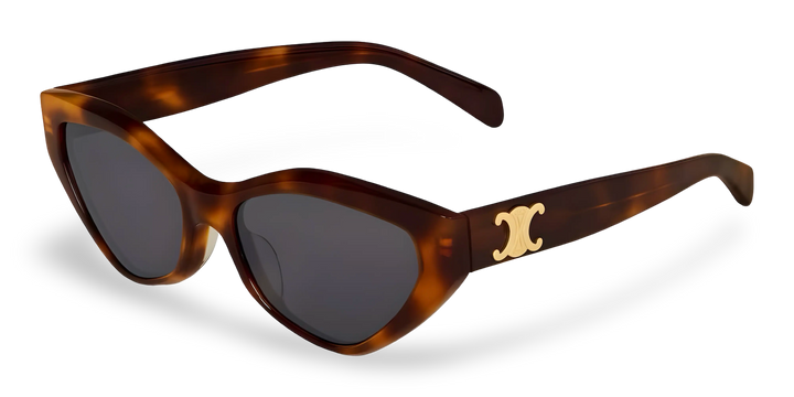 Havana Butterfly Sunglasses with Grey Lenses