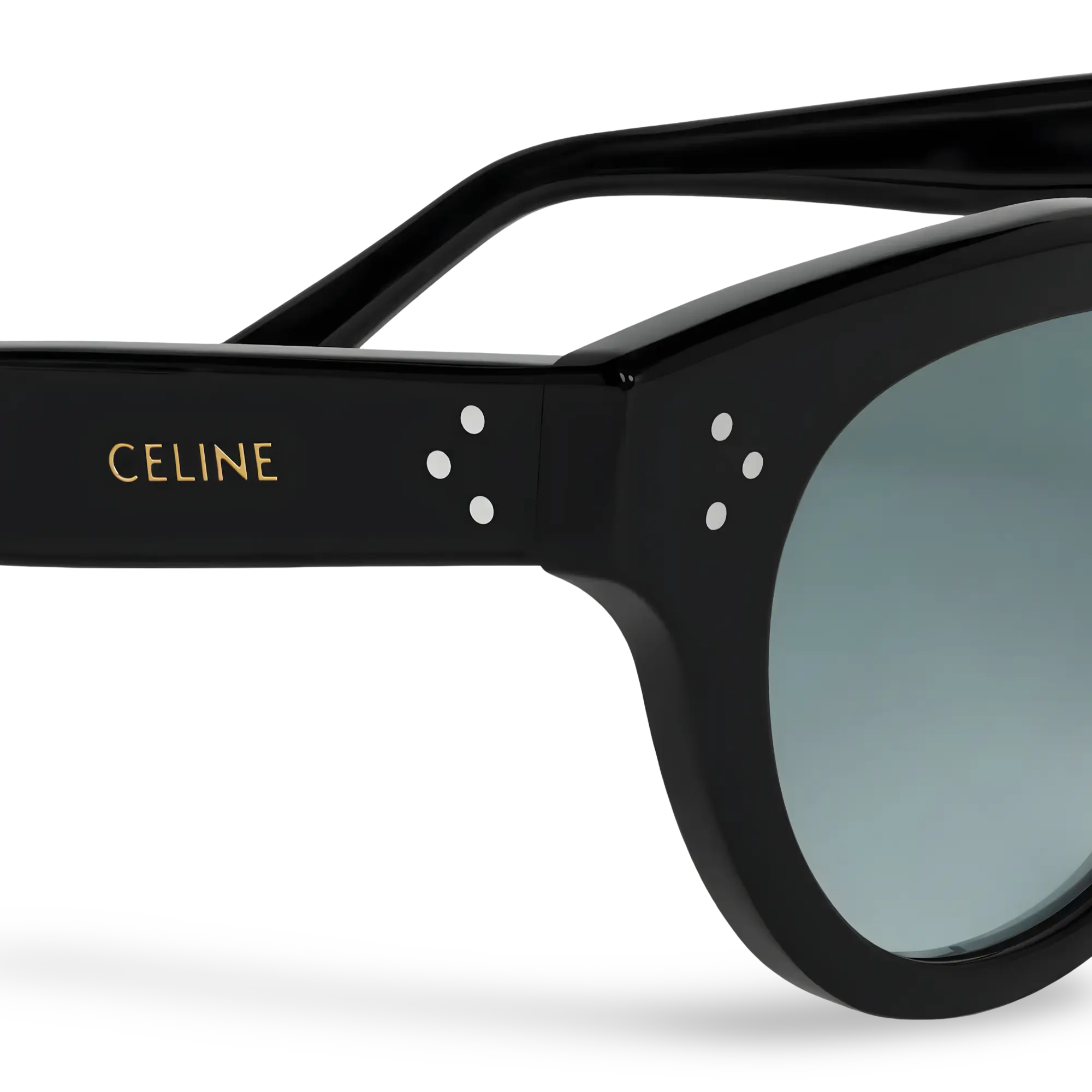 Runde Sonnenbrille Schwarz mit grauen Verlaufslinsen
