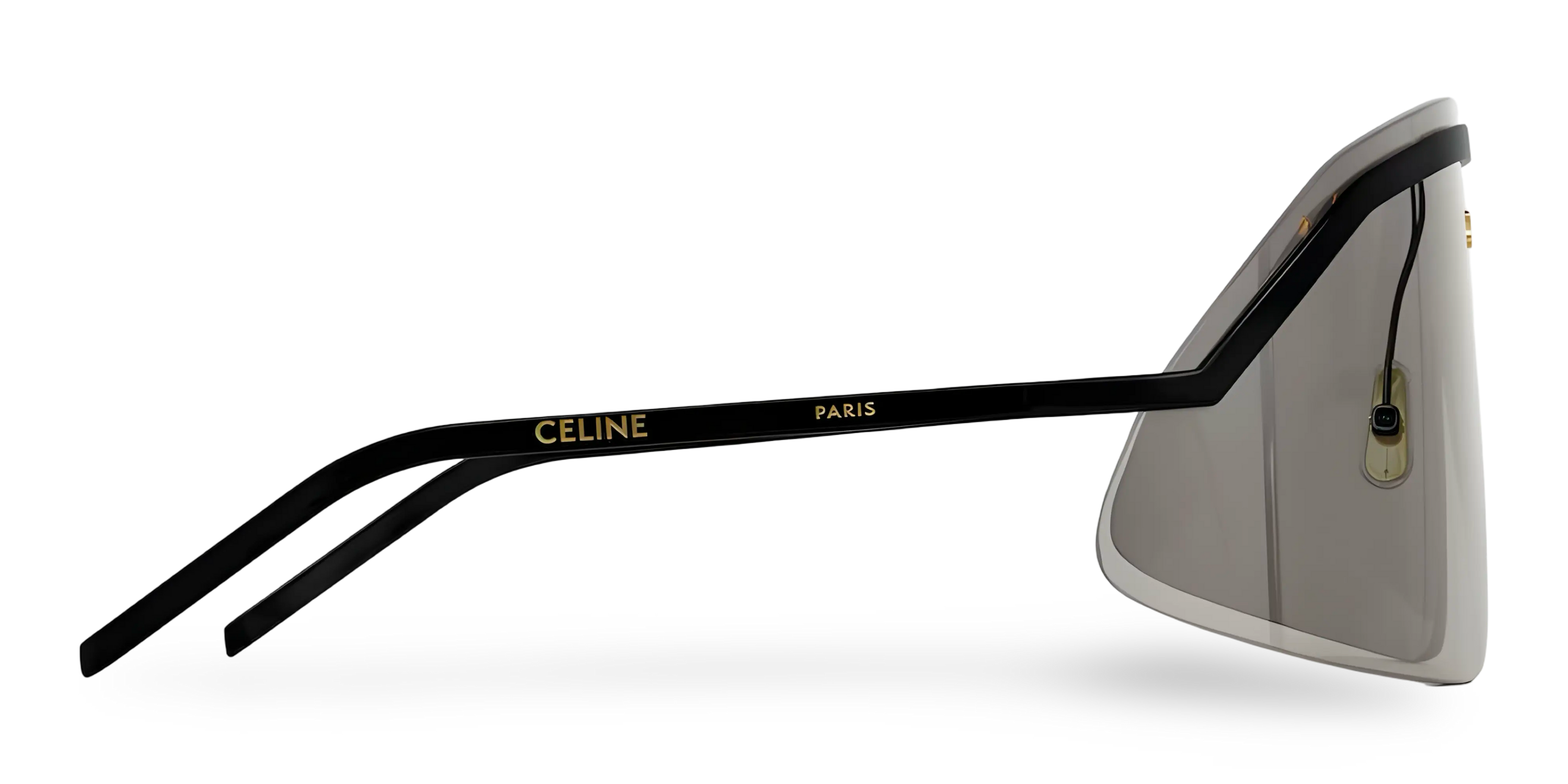 Black Mask Sunglasses with Grey Lens