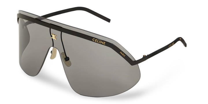 Black Mask Sunglasses with Grey Lens
