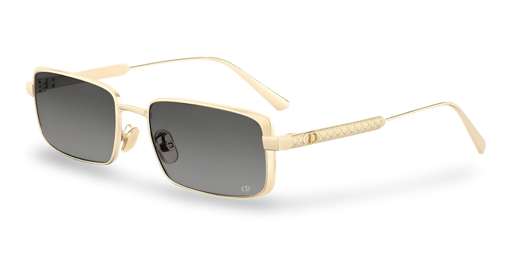 Oval Rectangular Sunglasses with Grey Gradient Lenses