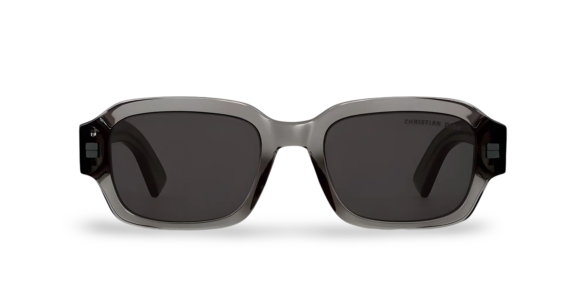 Occhiali Da Sole Rettangolari Neri Trasparenti