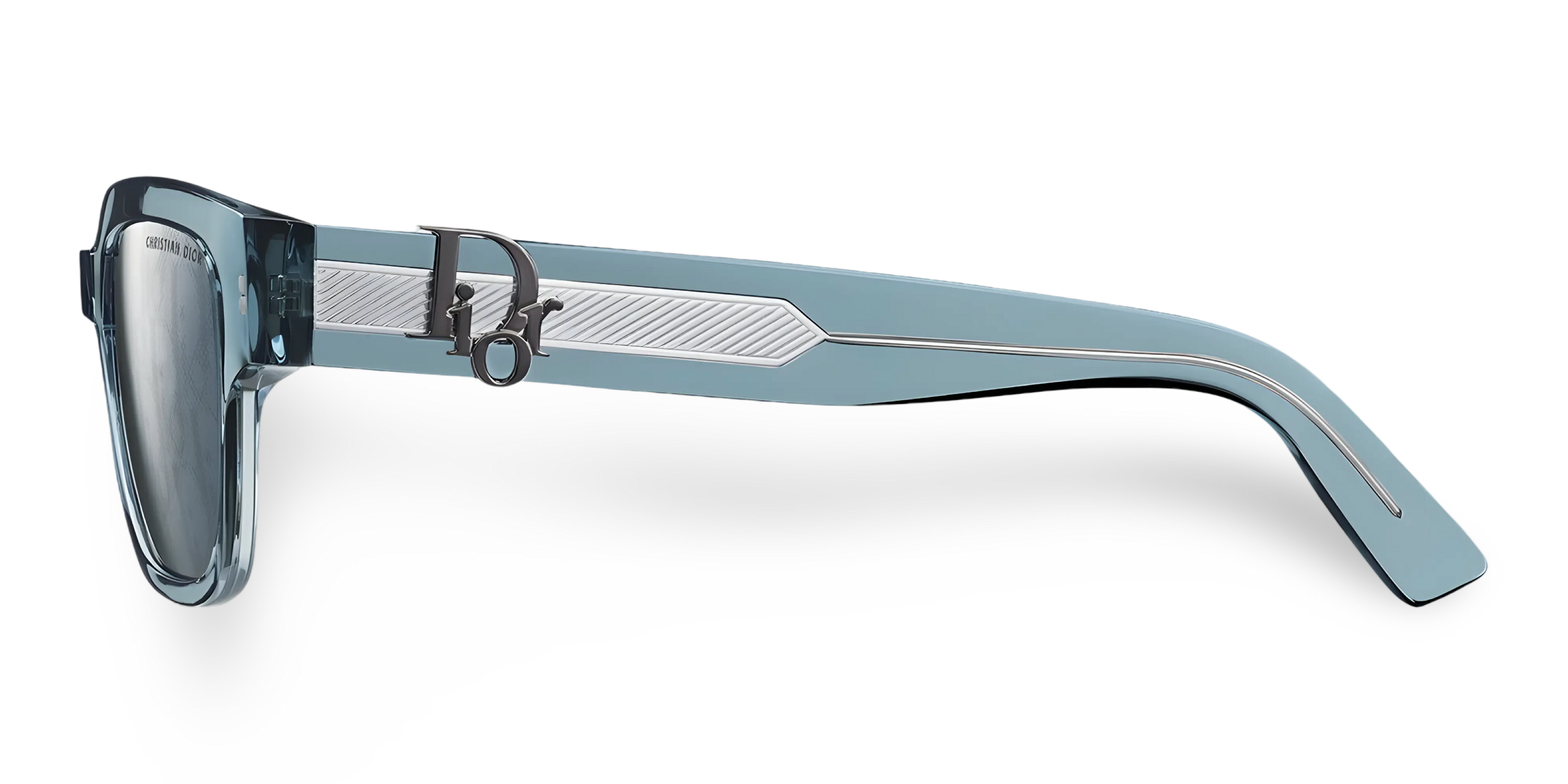 Occhiali Da Sole Squadrati Blu Trasparenti