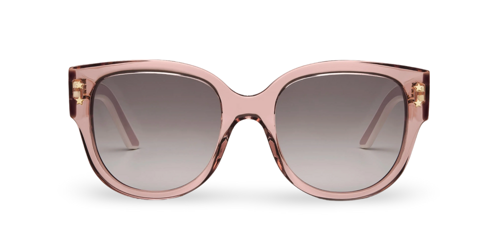 Transparent Pink Butterfly Sunglasses