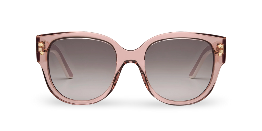 Transparent Pink Butterfly Sunglasses