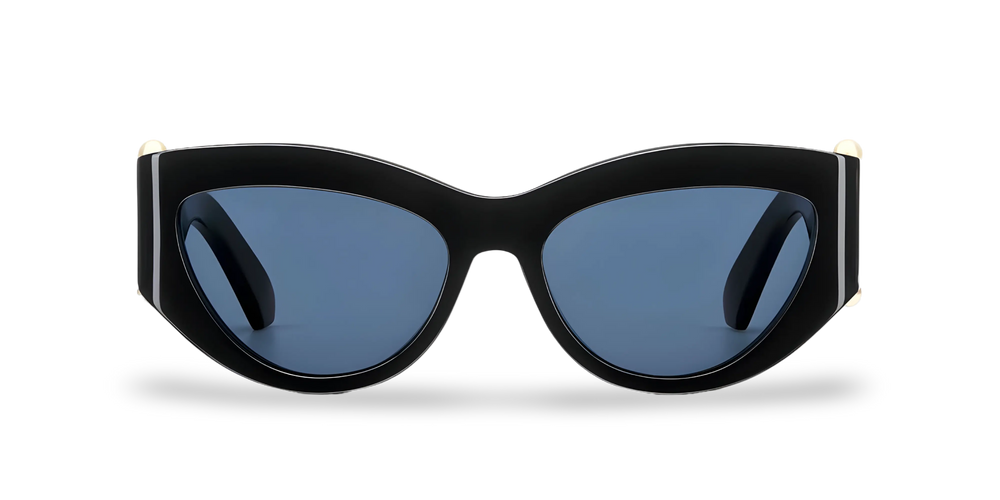 Schwarze Schmetterlings-Sonnenbrille