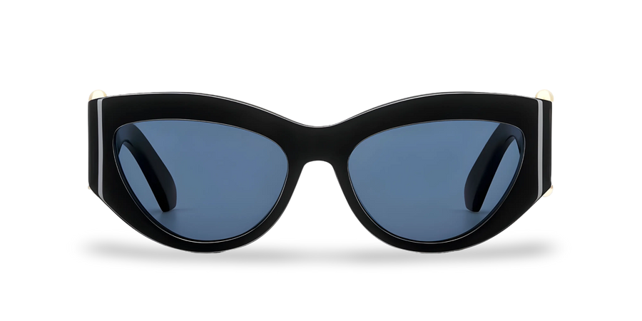 Schwarze Schmetterlings-Sonnenbrille